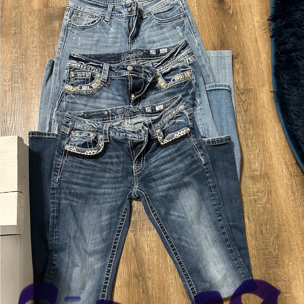 Miss Me Blue Boot Cut Jeans Classic Style